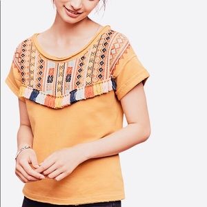 Anthropologie Chloe Oliver Valencia Tassel Top.